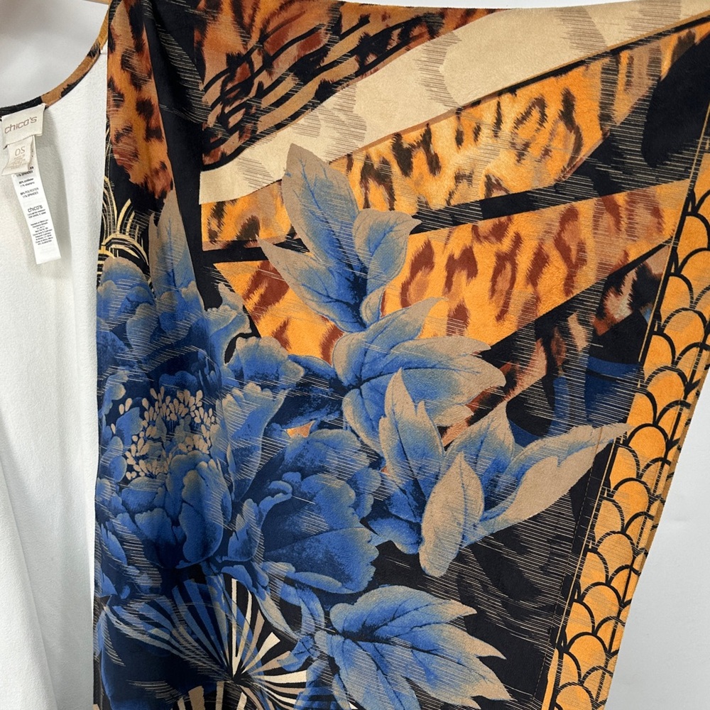 Multicolor Kimono Cardigan Ruana - Picture 4 of 5